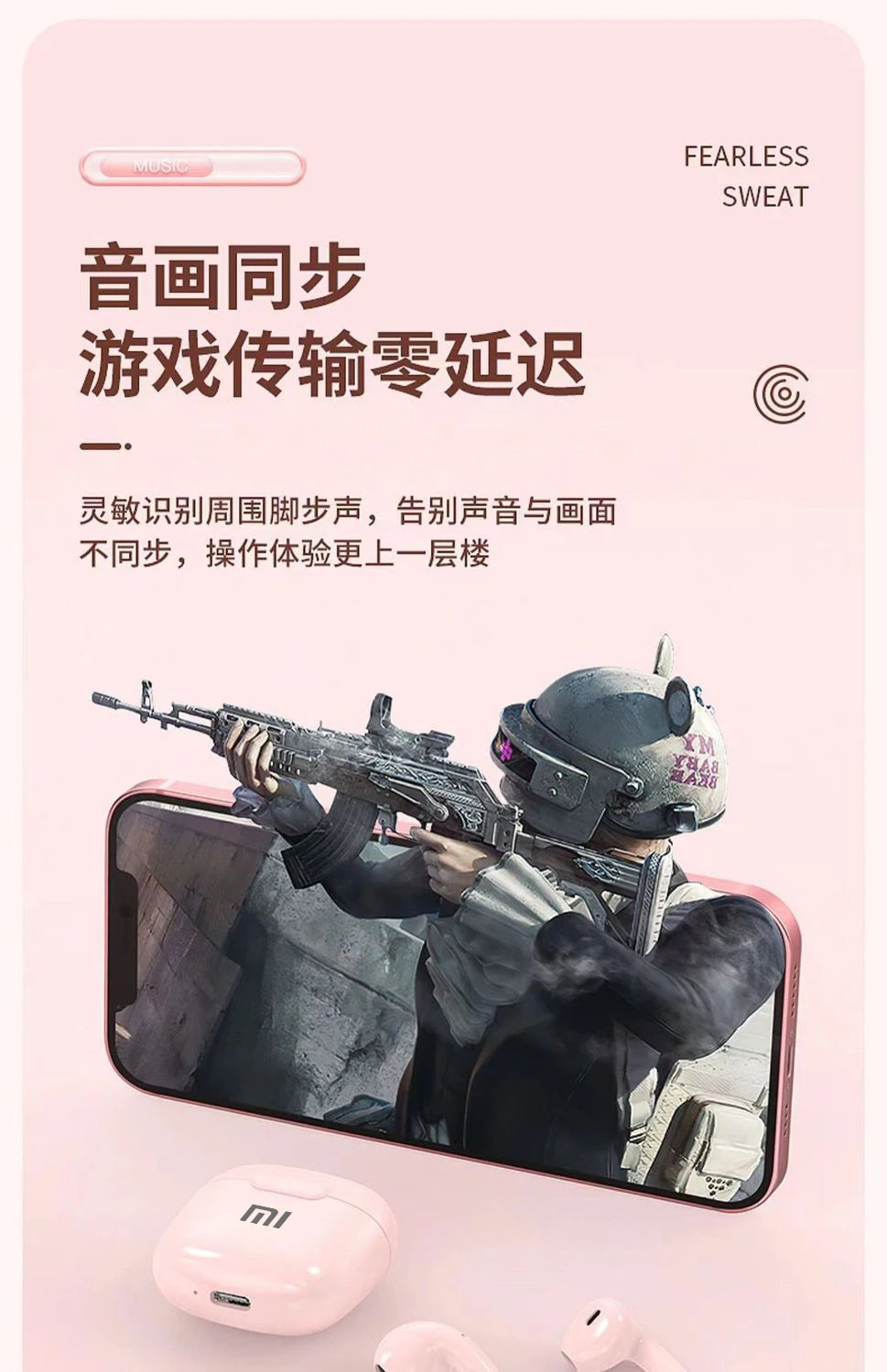 Fone de ouvido modelo Air A2 Pro para IPhone e Android / Wireless / Bluetooth - Original XIAOMI