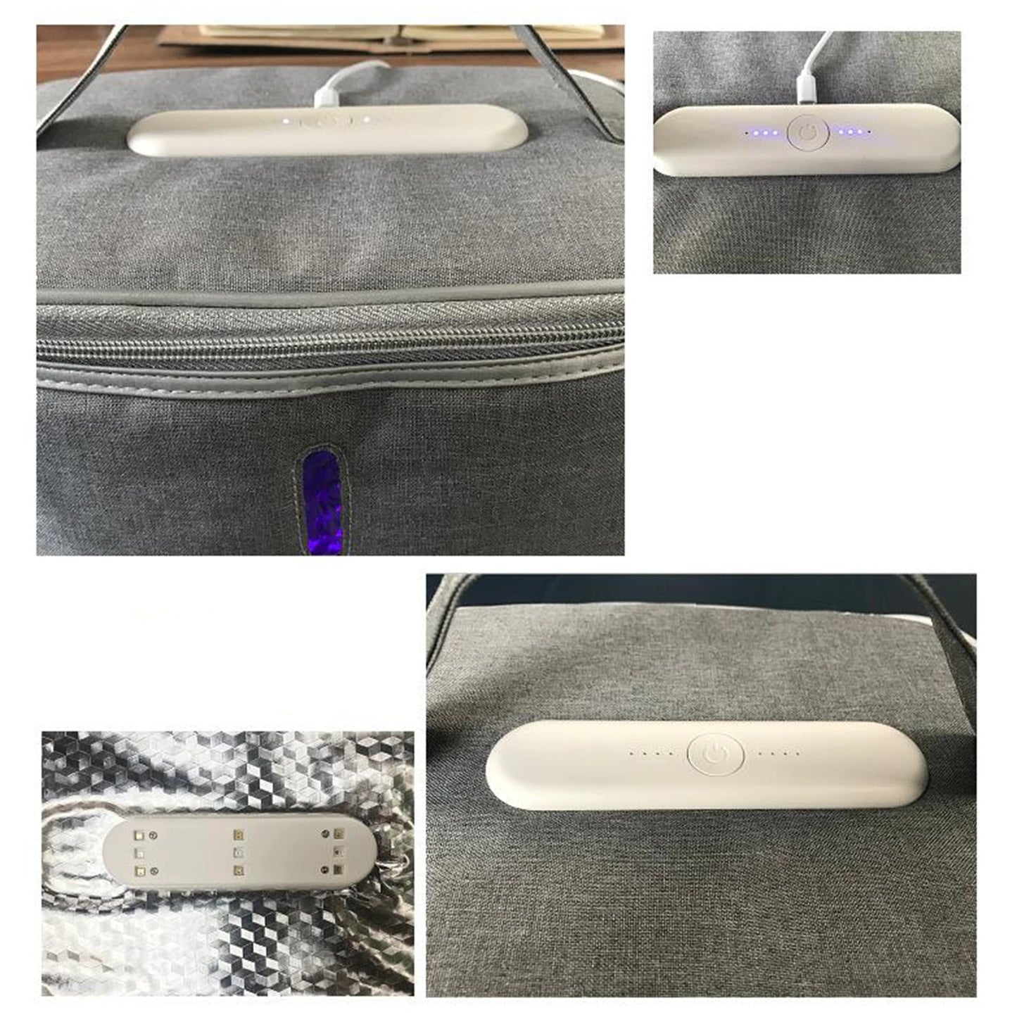 Bolsa portátil que desinfecta com luz ULTRA VIOLETA
