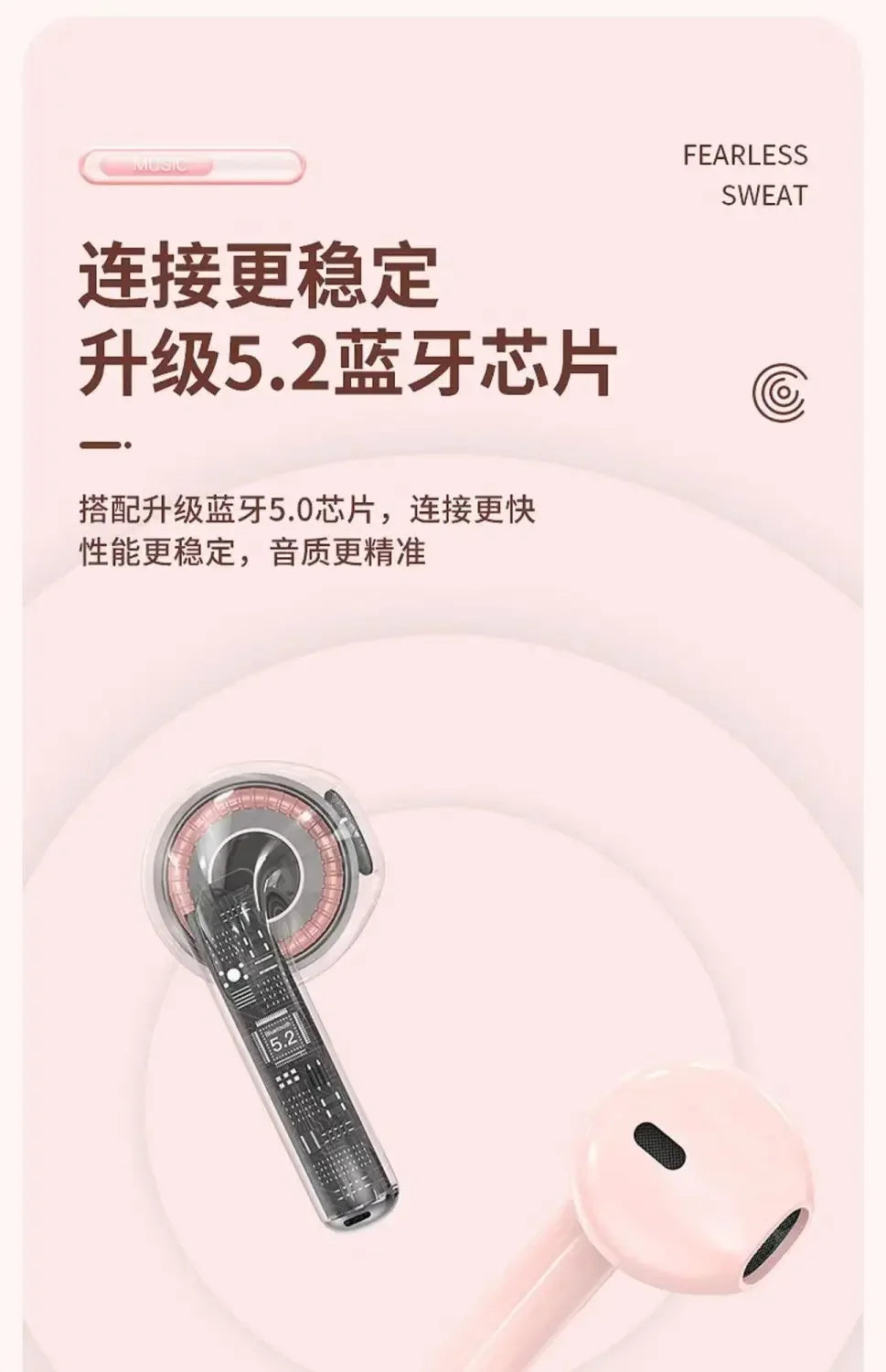 Fone de ouvido modelo Air A2 Pro para IPhone e Android / Wireless / Bluetooth - Original XIAOMI