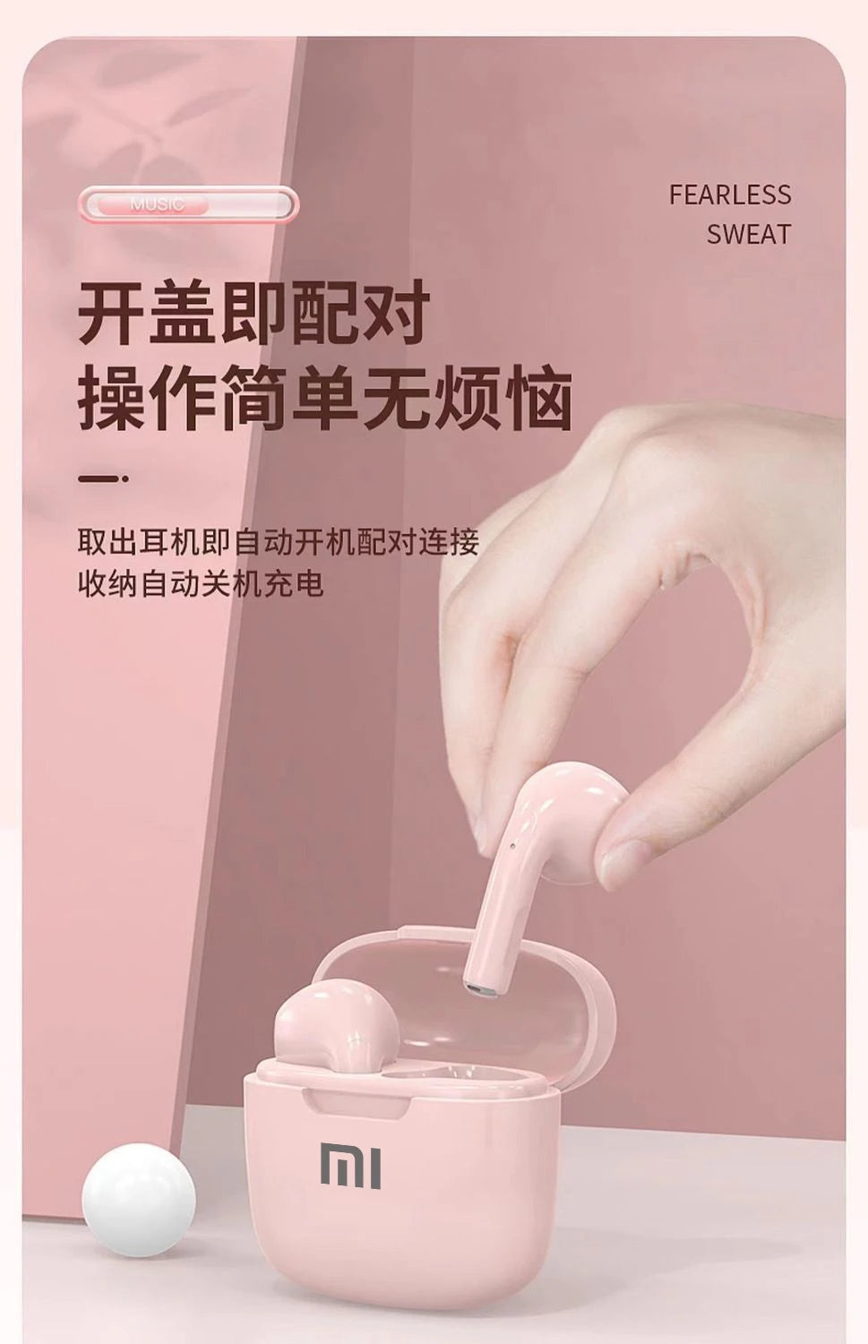 Fone de ouvido modelo Air A2 Pro para IPhone e Android / Wireless / Bluetooth - Original XIAOMI